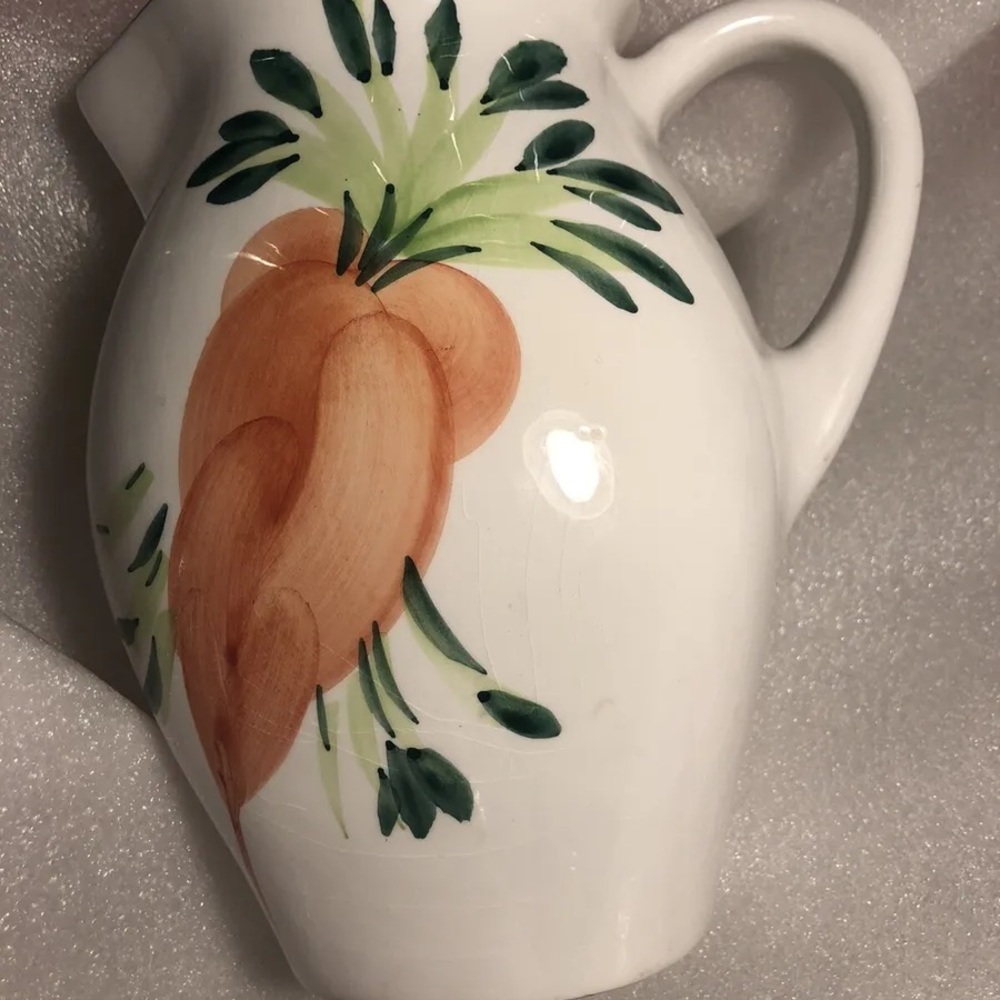 Pizzato Pitcher Vase Display Italian Carrots Tomatoes.